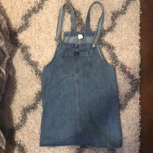 Jean overall dress